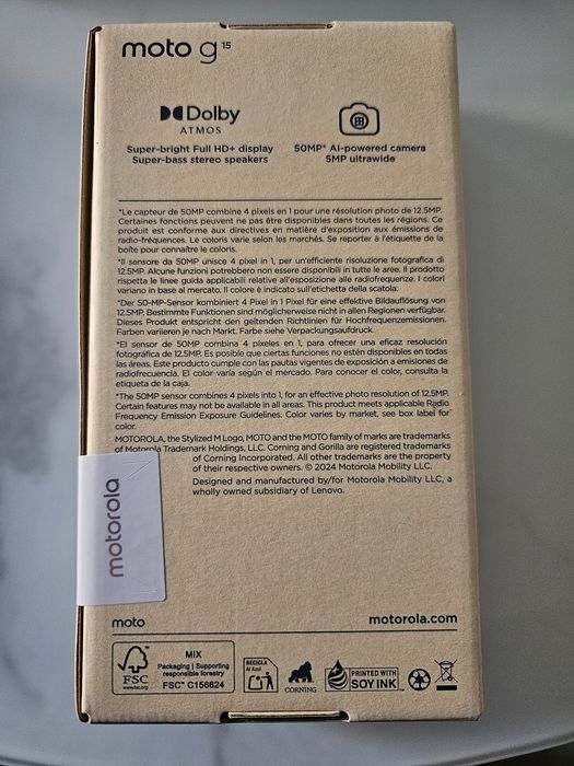 Motorola g15 pomarańczowa 8/128gb plomba bez locka GW24 miesiące