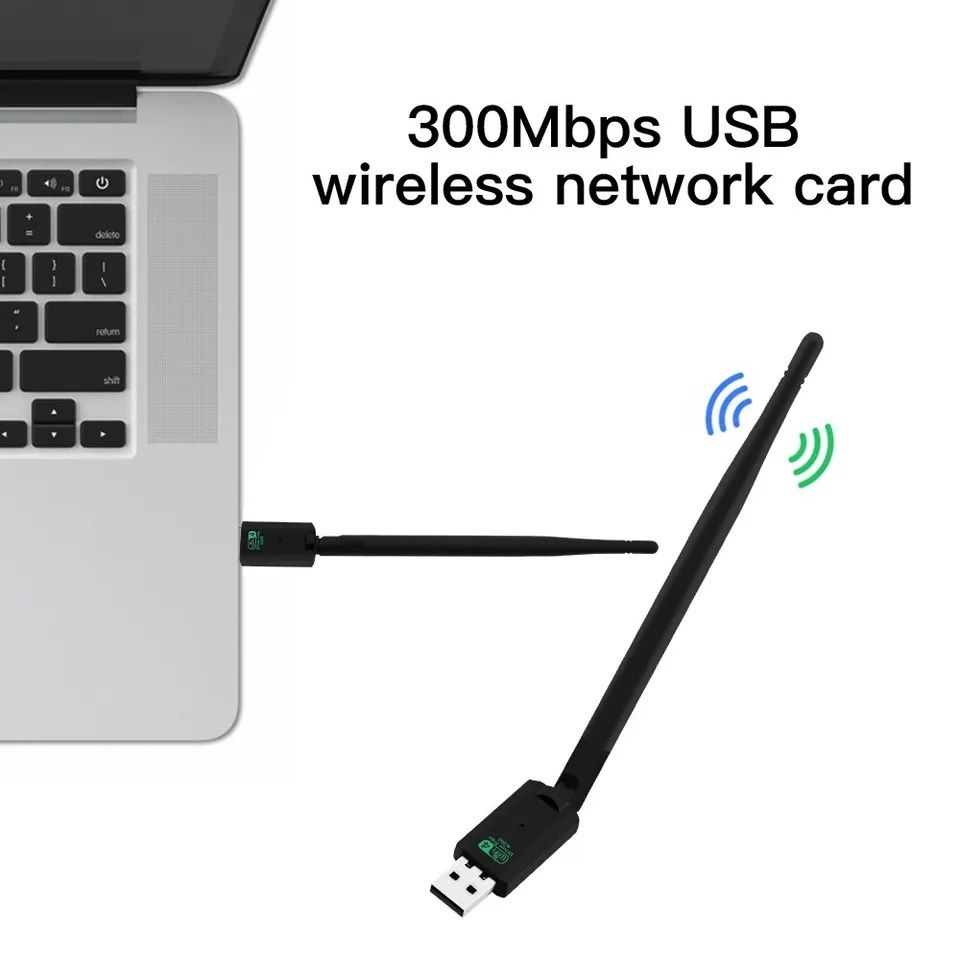 USB Wi-Fi адаптер 300 Мбит/с 802.11N

Для создания беспроводной сети д