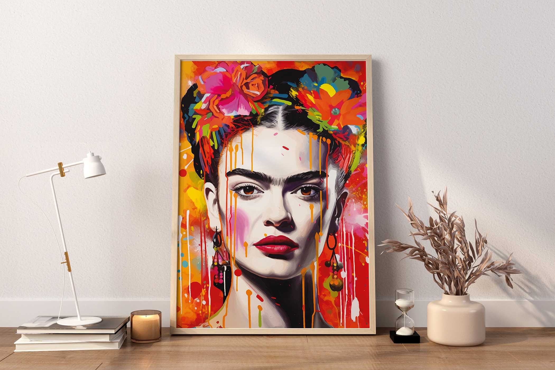 Vintage Plakat A3 Frida Kahlo