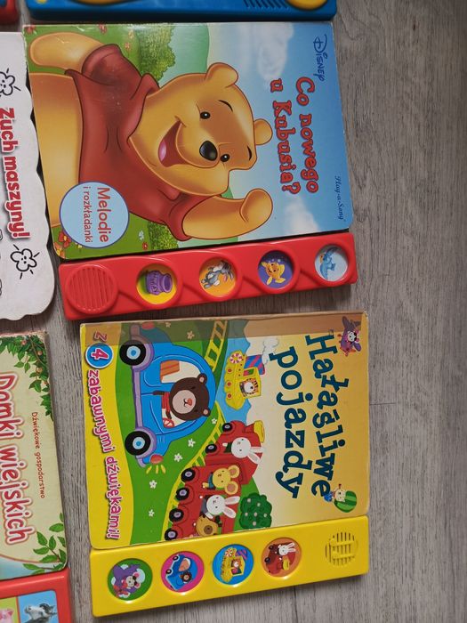 Książeczki interaktywne dźwiękowe tablica do pisania zestaw 12 książek