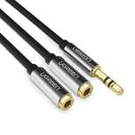 Kabel słuchawkowy Ugreen Av123 minijack 3.5 mm (męski) - 2x minijack 3