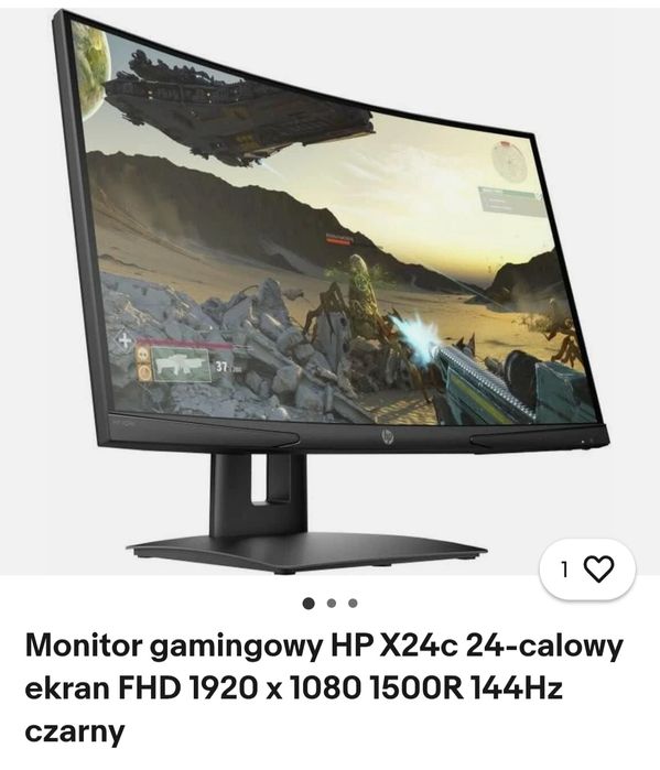Monitor 144hz HP X24c