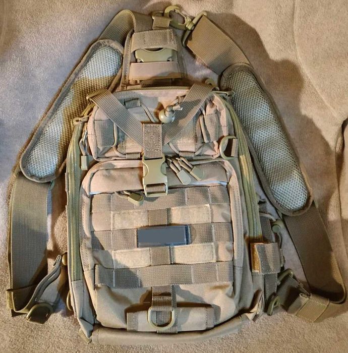 Plecak na ramię taktyczny i praktyczny torba 1000D khaki