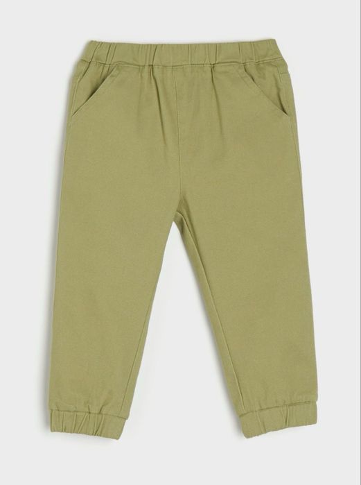 Jeansy niemowlęce zielone r. 80 Sinsay
