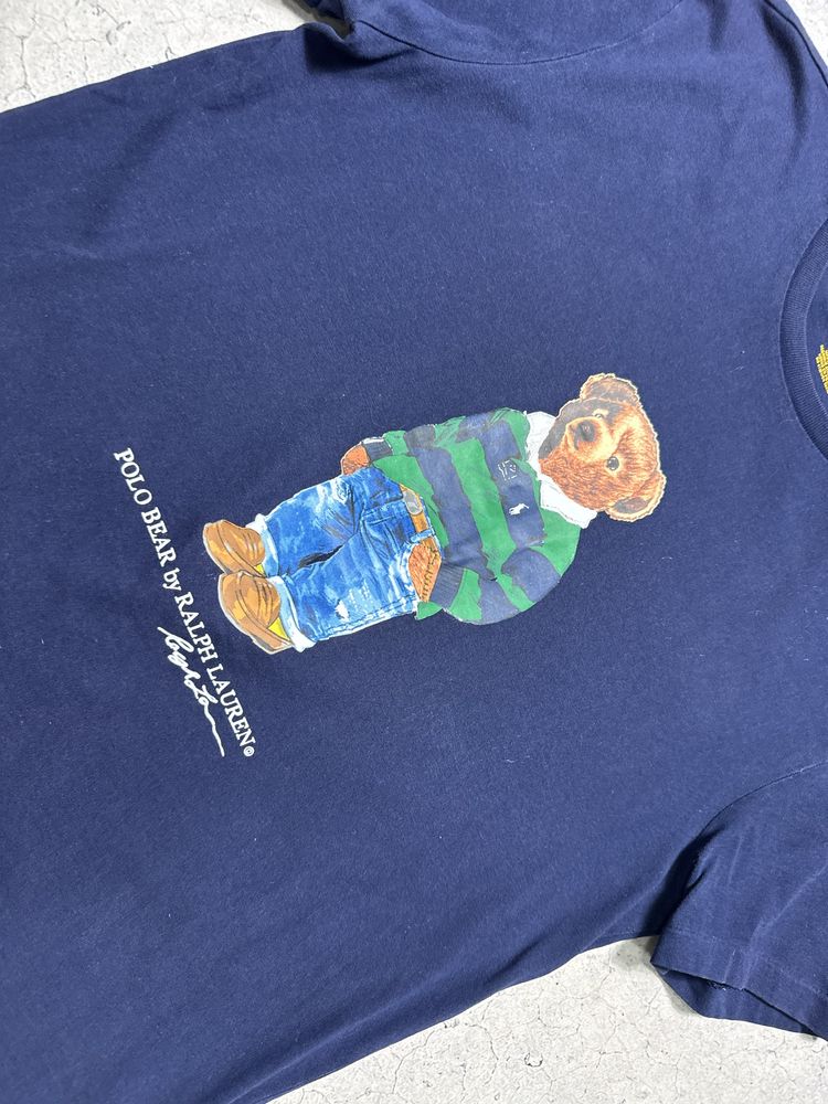 Мужская Футболка Polo Ralph Lauren Bear Оригинал С Большим Лого S