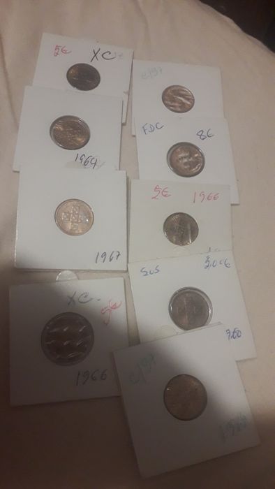 Moedas de 10 ctvs