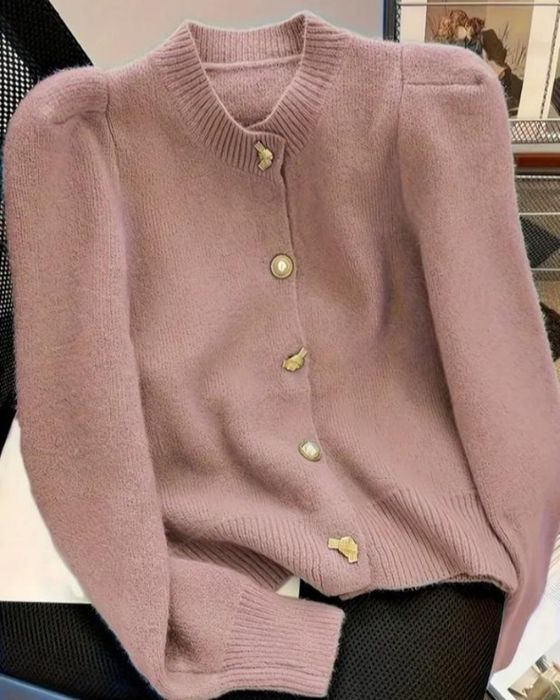 Жакет кофта стильна тепла зимня кардиган на гудзиках