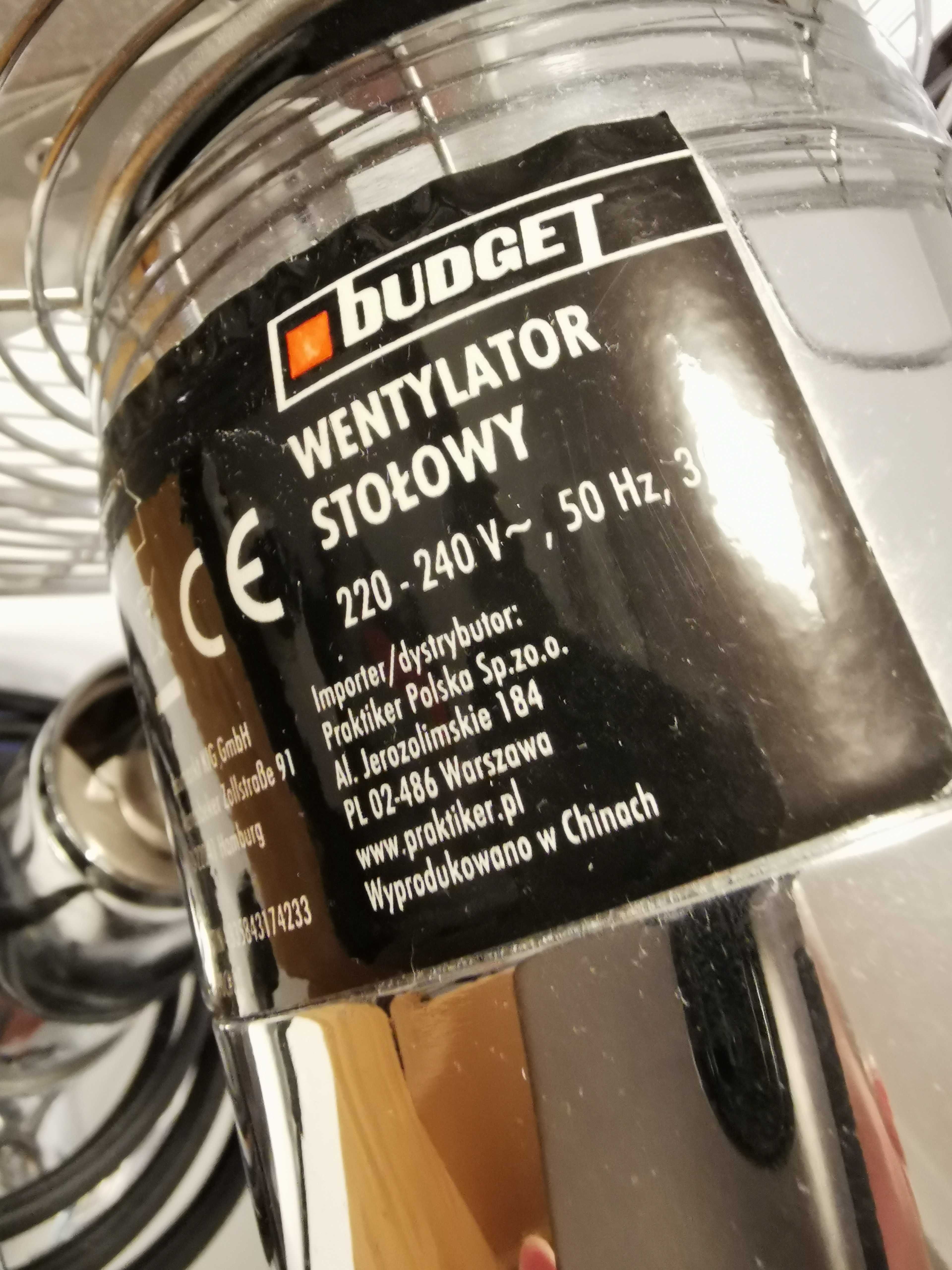 Wentylator CHROM stołowy/biurowy regulowana prędkość średnica  30 cm