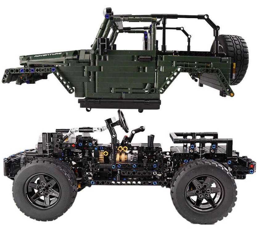 Zestaw Klocków Auto Terenowe 2078el. Zielone ZKL.13124