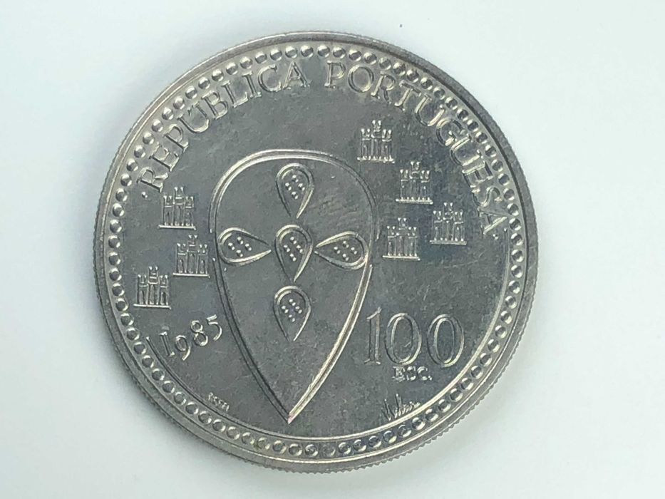 100 Escudos 1985 Cuproniquel Dom Afonso Henriques