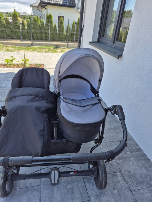 Wózek mikado Twin 2w1  dla bliźniąt lub dzieci rok po roku