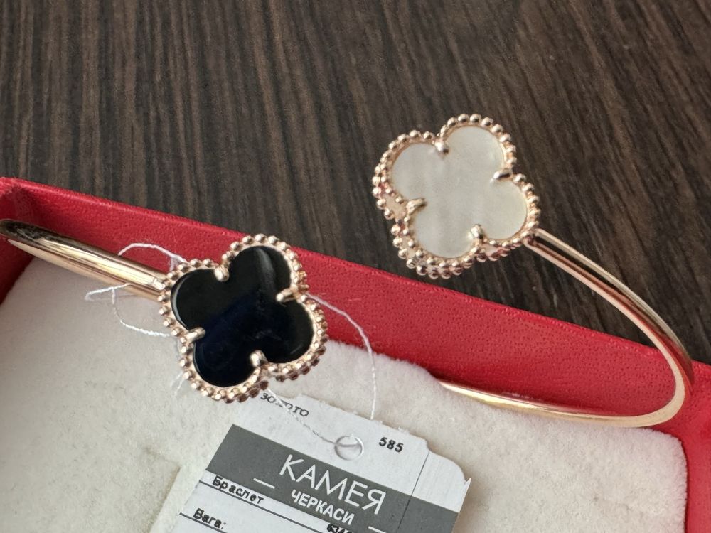 Золотой браслет Van Cleef 585 проба распродажа