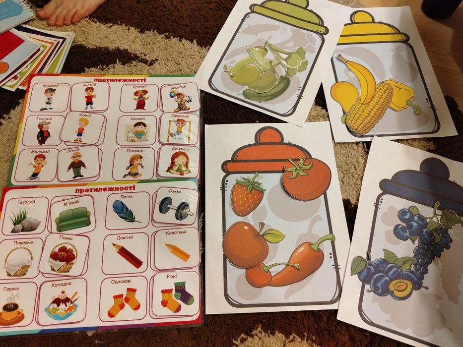 Гра на липучках монтесорі,розвивашки