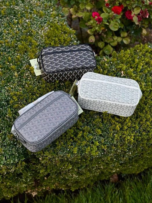 Сумка Goyard чорна, біла, сіра | Барсетка Goyard чоловіча | Гоярд сумк