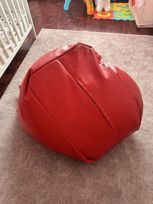 Puff cadeira vermelha