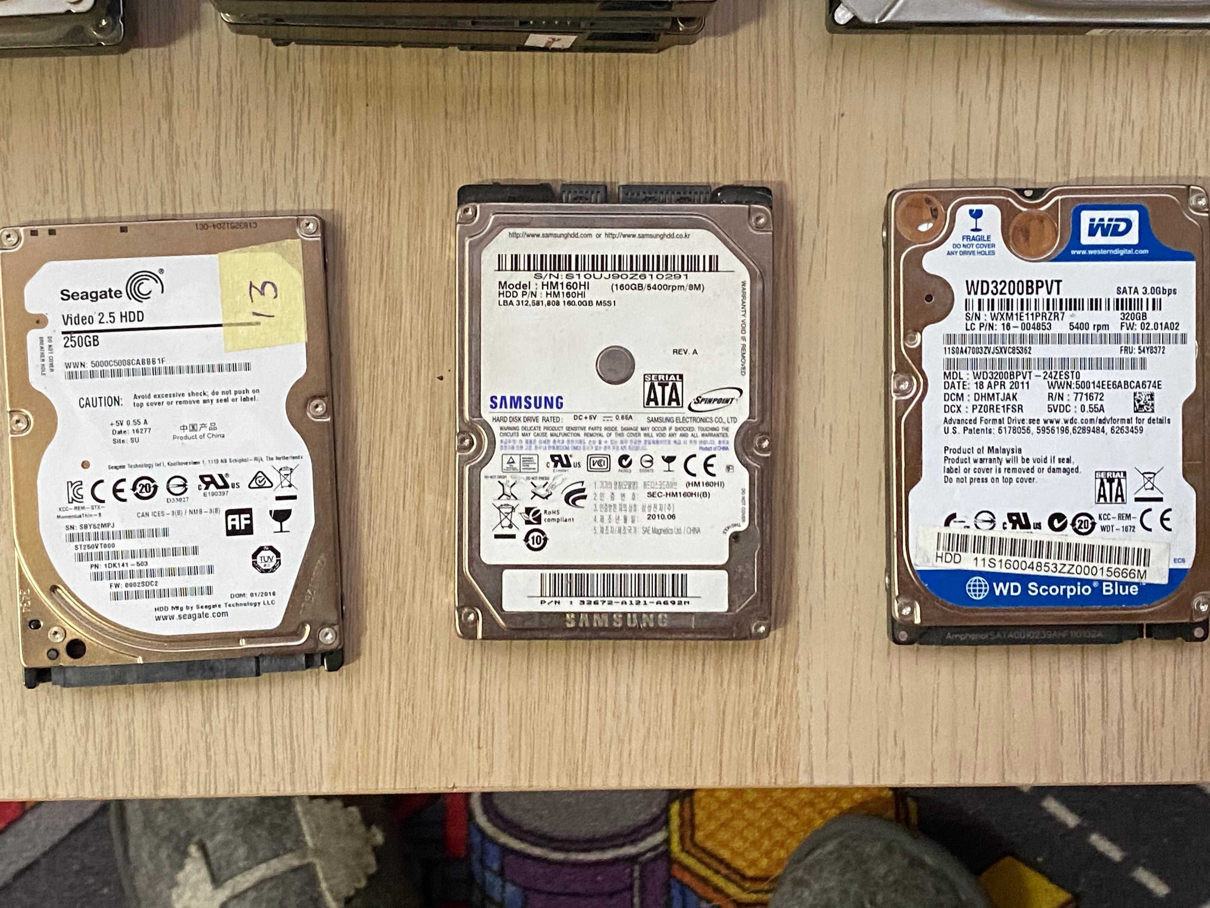 Жорсткі диски (HDD) 1TB / 320 GB / 160 GB