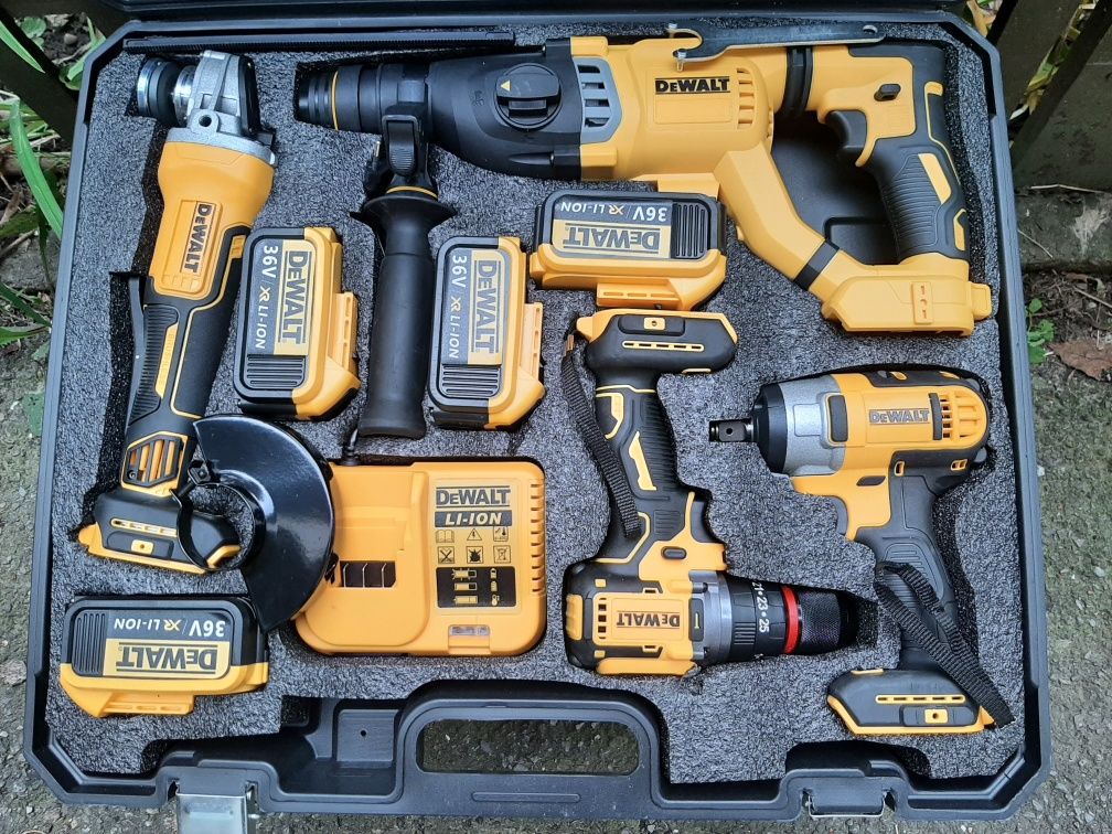 DeWALT Набір 4 в 1 на акумуляторах Шуруповерт Гайковерт | Перфоратори