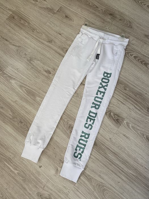 Boxeur Des Rues nowe spodnie dresowe białe France r XXS XS 32 34