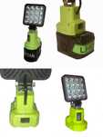 LAMPA robocza 16 LED 48W halogen do RYOBI ONE PLUS + 18V reflektor