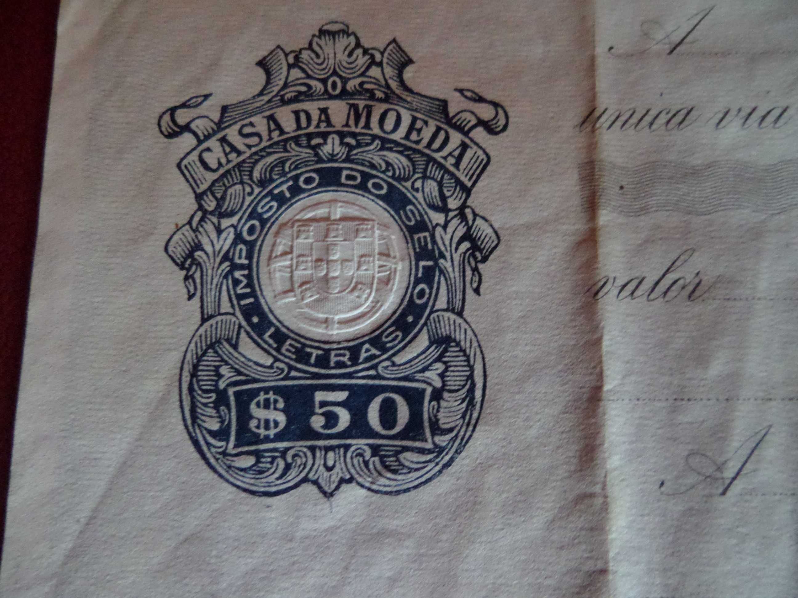 Documento antigo 'Casa da Moeda'