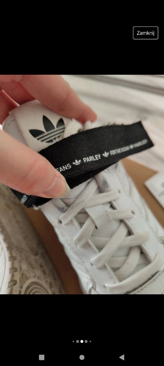 Buty adidas forum low parley czarno białe