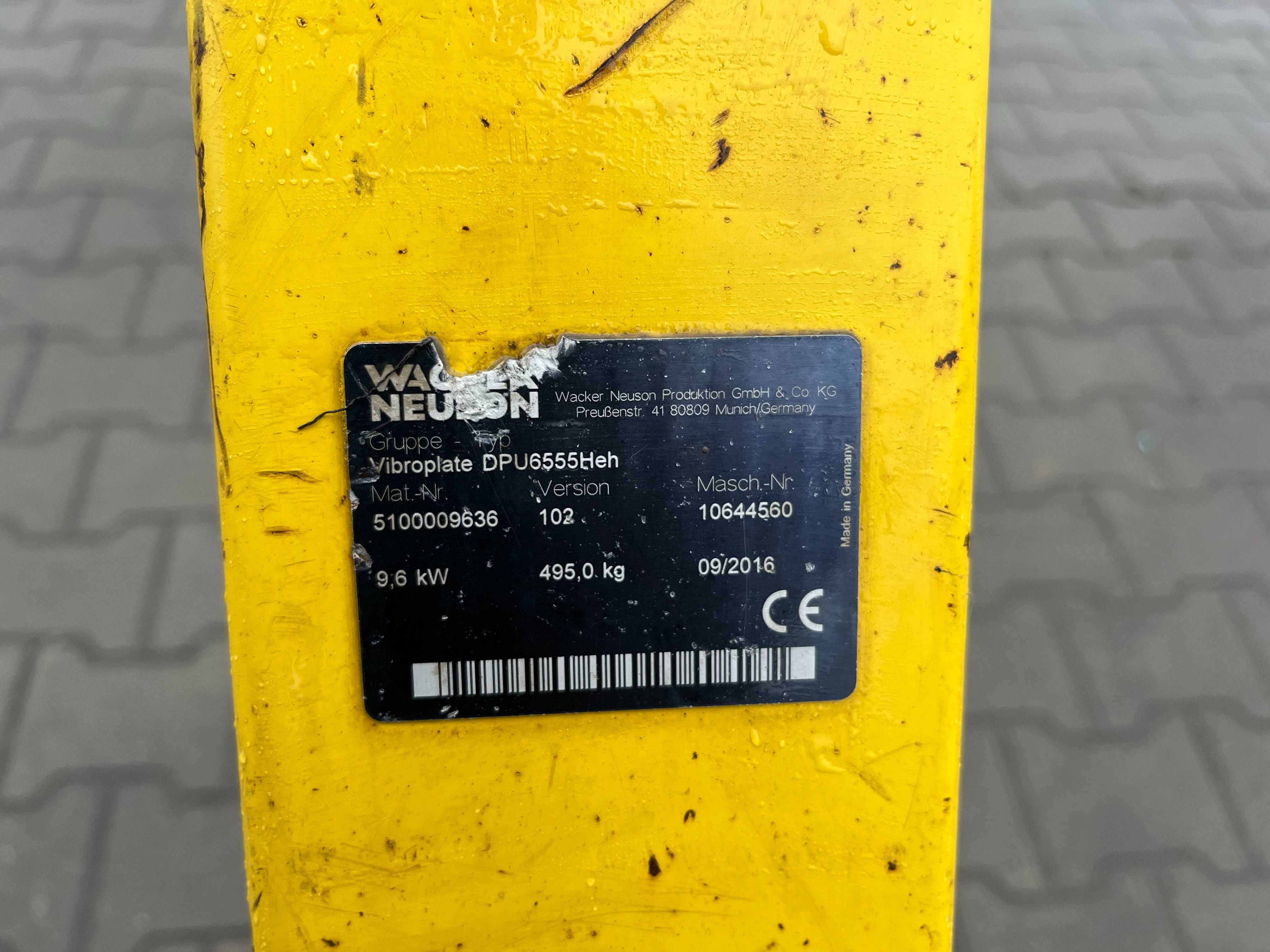 Zagęszczarka rewersyjna Wacker Neuson DPU 6555Heh, 2miesiace gwarancji