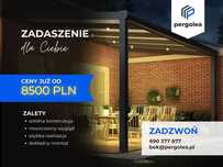 Zadaszenie Tarasu 5x3 z montażem Aluminium + Poliwęglan 16 mm ZAMÓW!