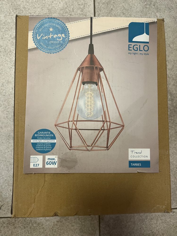 Lampa wisząca EGLO Tarbes 2szt nowe