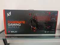 Pack Gaming NPLAY Dominate 4.0(Teclado + Auscultadores + Rato + Tapete