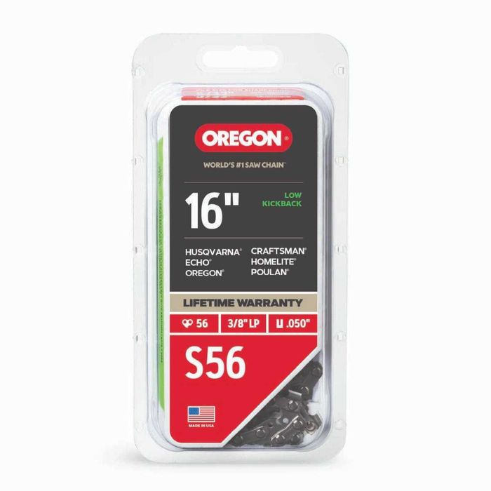 цепь OREGON S56 для шины 40см 56 звеньев шаг 3/8 " 1.3 мм