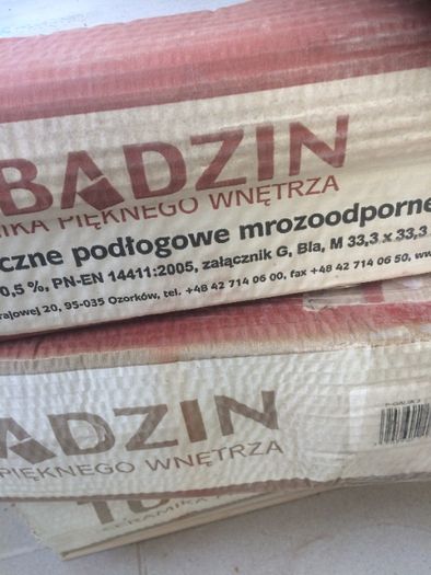 terakota mrozoodporna niebieska 3 paczki +kilka płytek