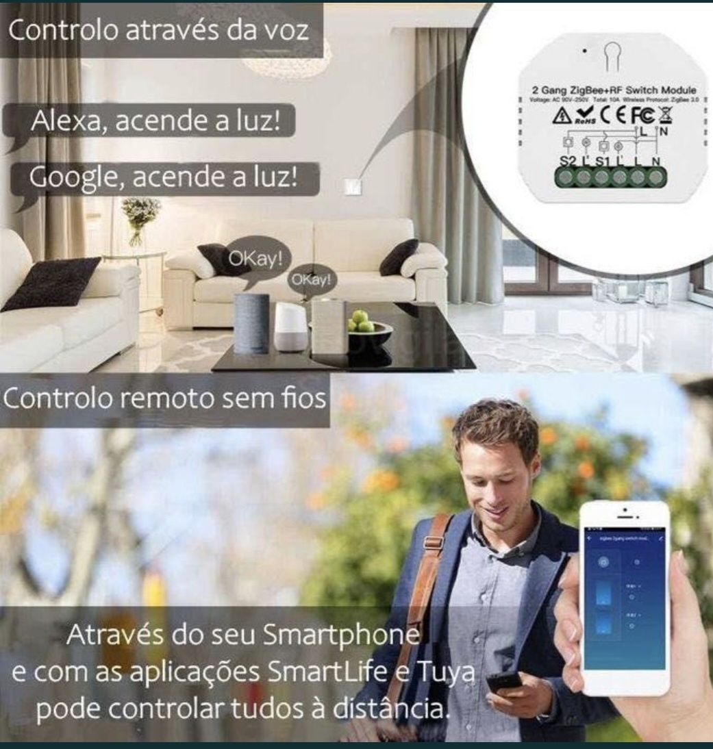 Relé * interruptor luz * Alexa * Google Home