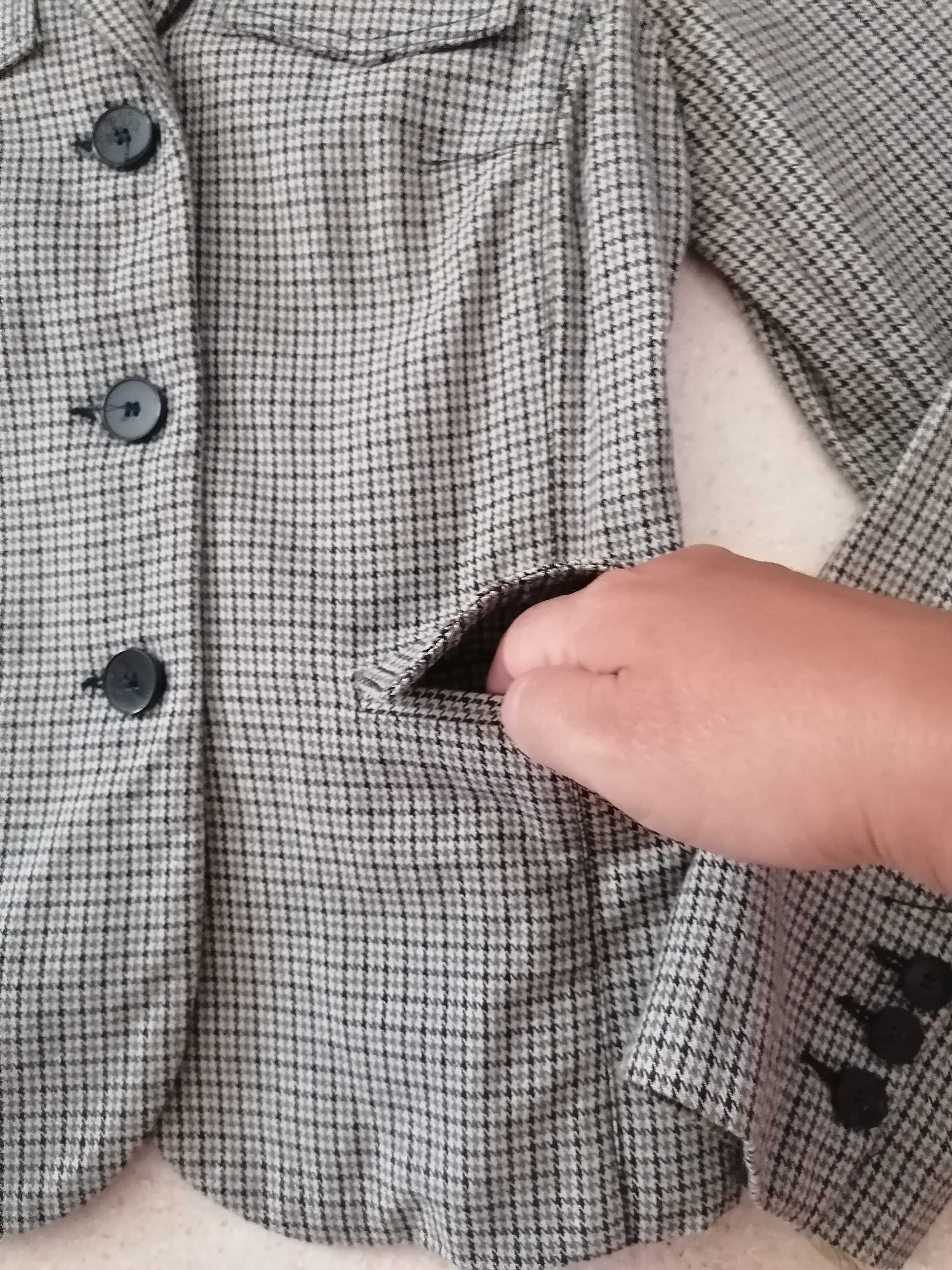 Blazer axadrezado da Zara, tamanho Xs