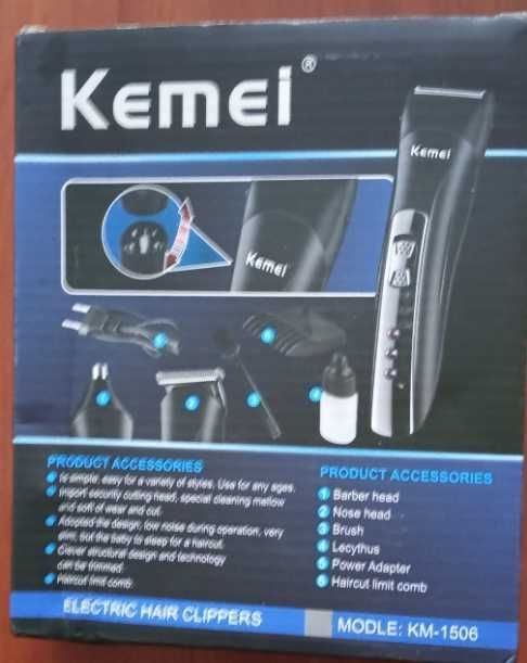 Машинка для стрижки Kemei KM-1506 3-в-1 Тример