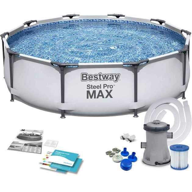 Каркасний басейн Bestway 56408 розмір 305 x 76 см з насосом