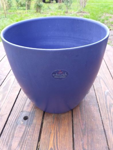 Osłonka ceramiczna niebieska 22,5 cm Scheurich