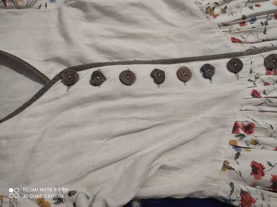 Landhaus austria style Платье из льна в цветочный принт, розмір 38