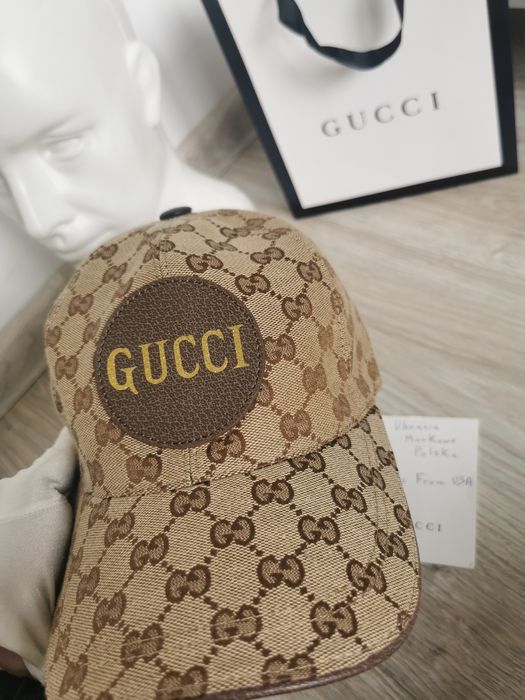 Czapka Gucci GG premium beige canvas
