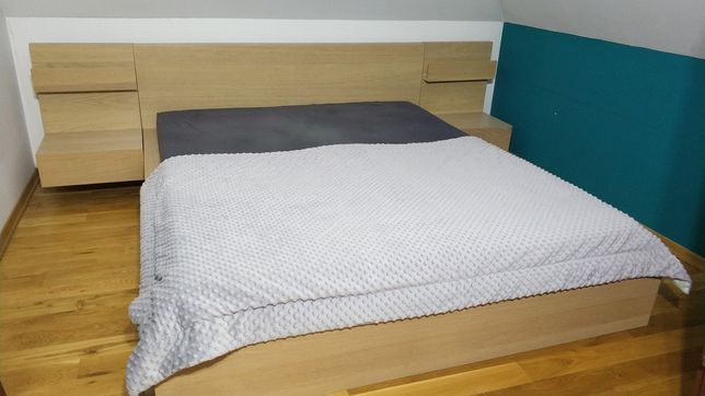 meble IKEA Malm: łóżko komoda szafki nocne sypialnia