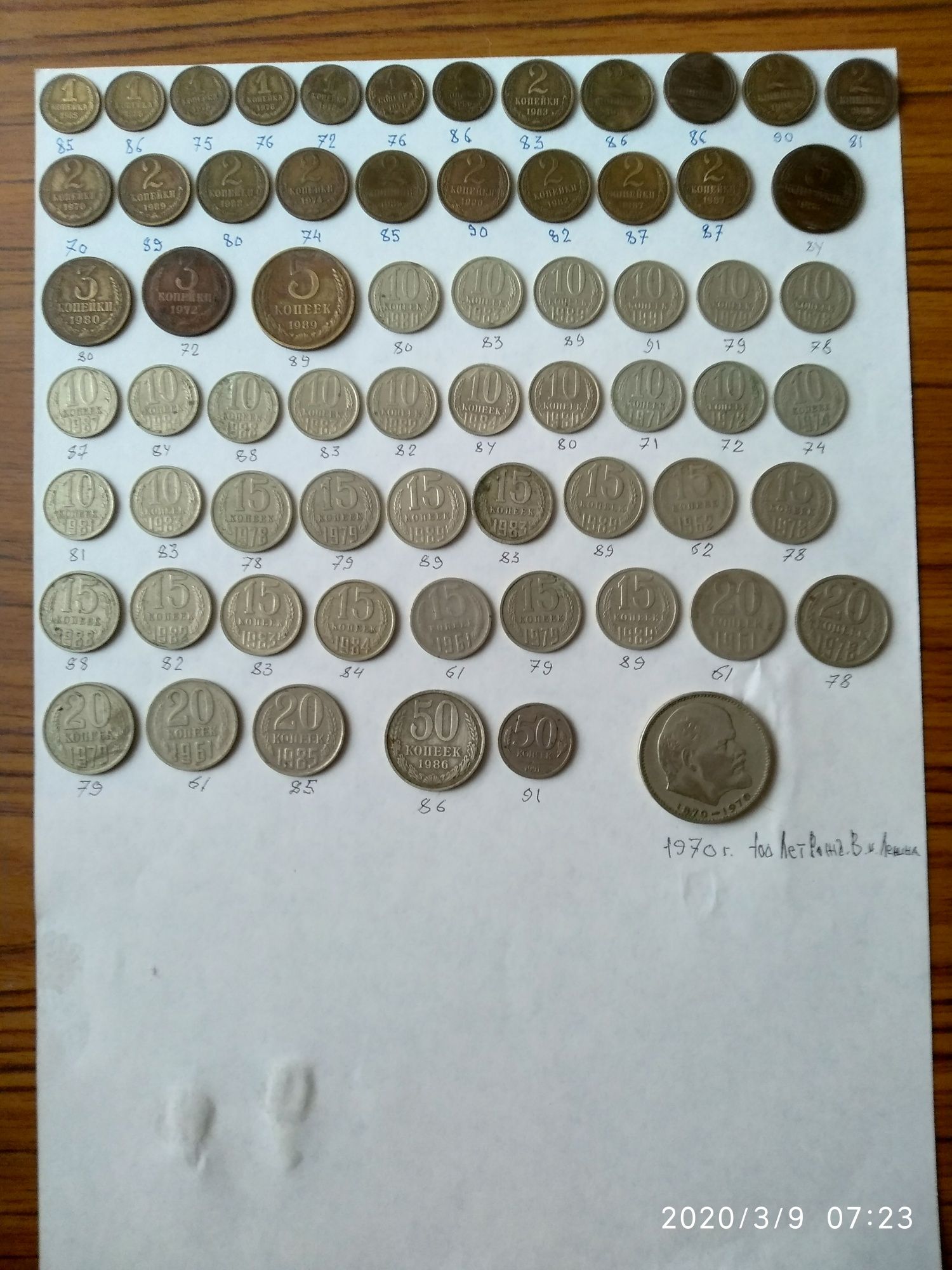 Продается коллекция Монет СССР 1961-1991г.г.