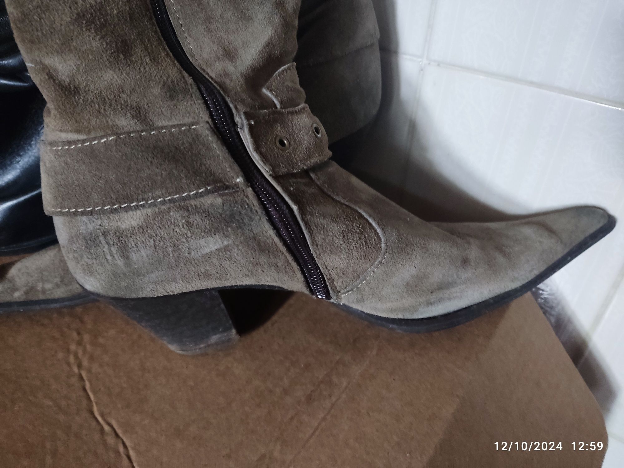 2 pares de botas senhora elegantes