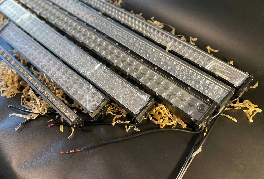 Светодиодная люстра балка фара джип нива лед дальнє світло авто свет