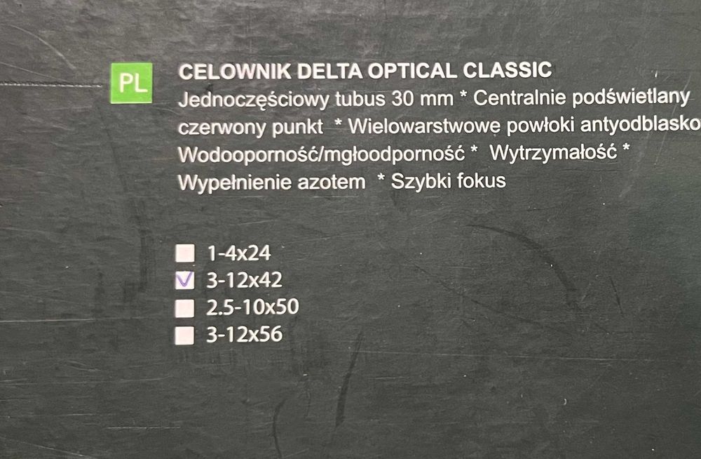 Оптичний приціл DELTA OPTICAL Classic 3-12x42 з кріпленням