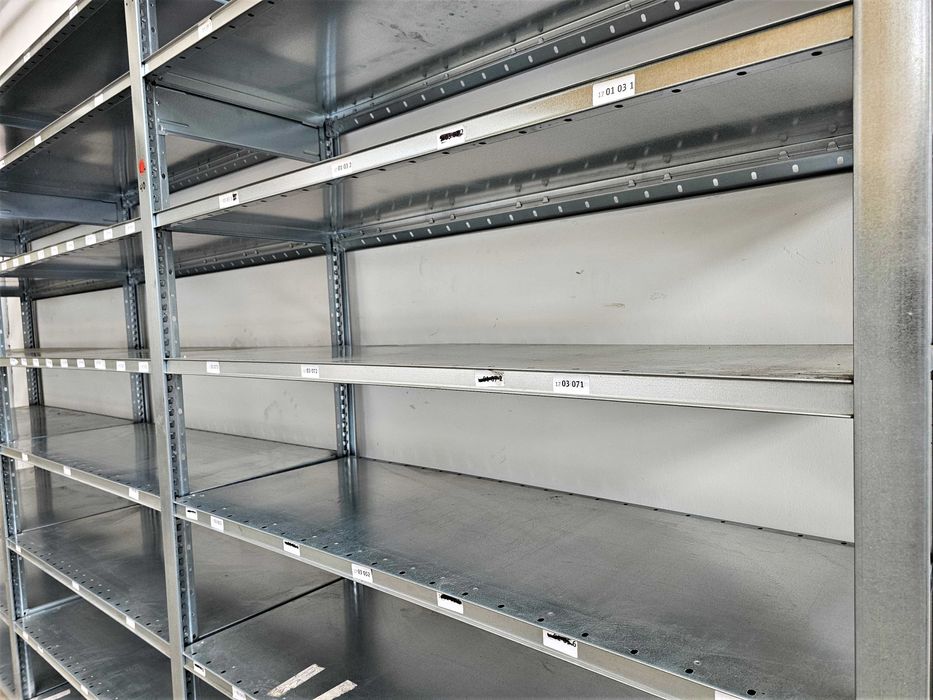 Regał Magazynowy 50x210x393/21p Metalowy Ocynk Garaż Warsztat Piwnica