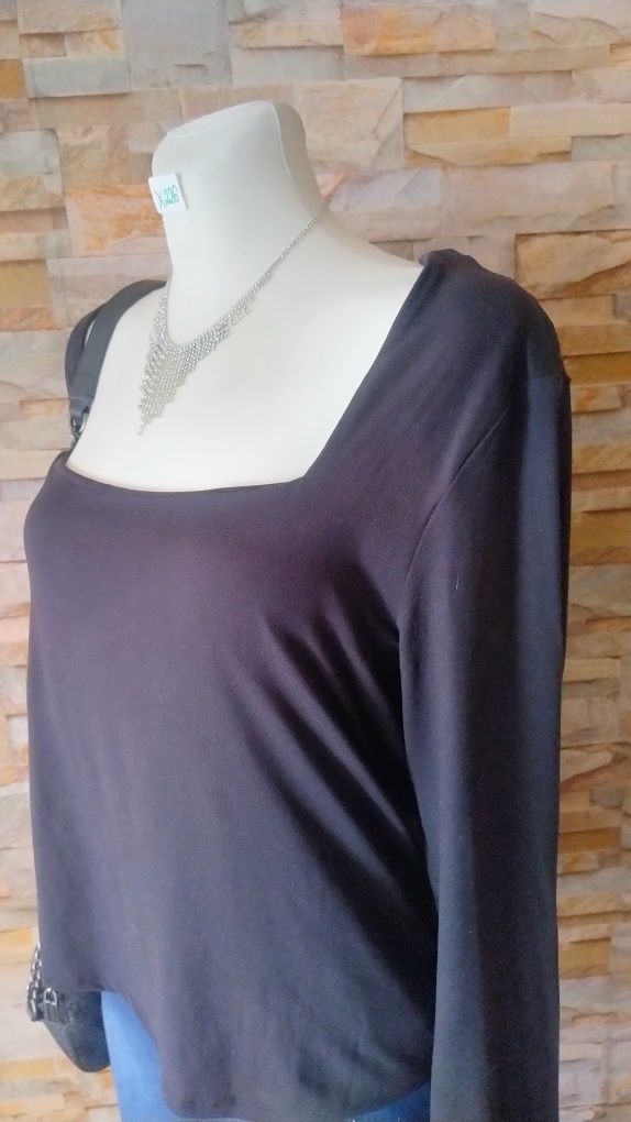 Nowa bluza z długim rękawem kwadratowy dekolt rozmiar xl