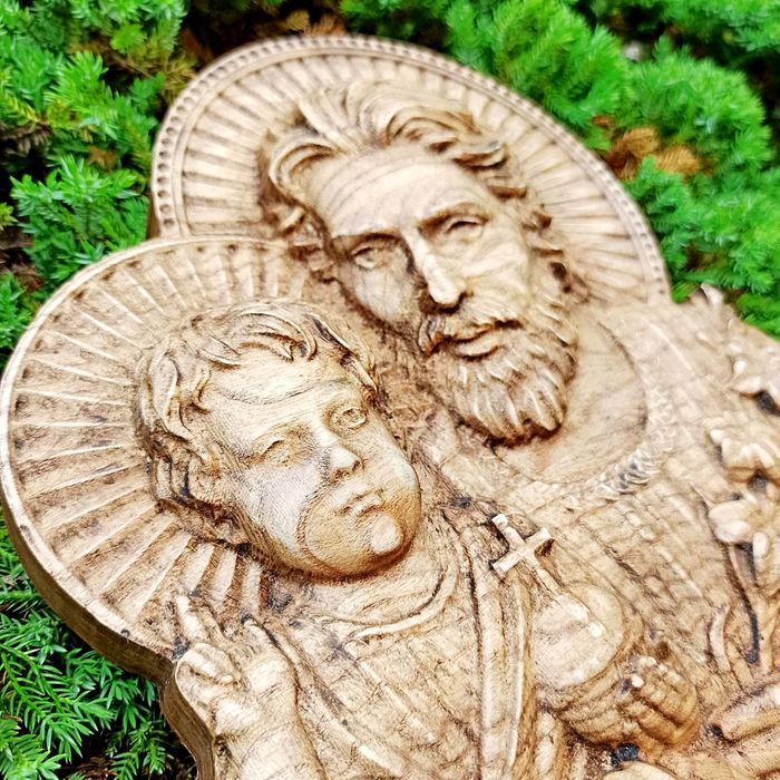 Obraz w drewnie na prezent Święty Józef 25cm