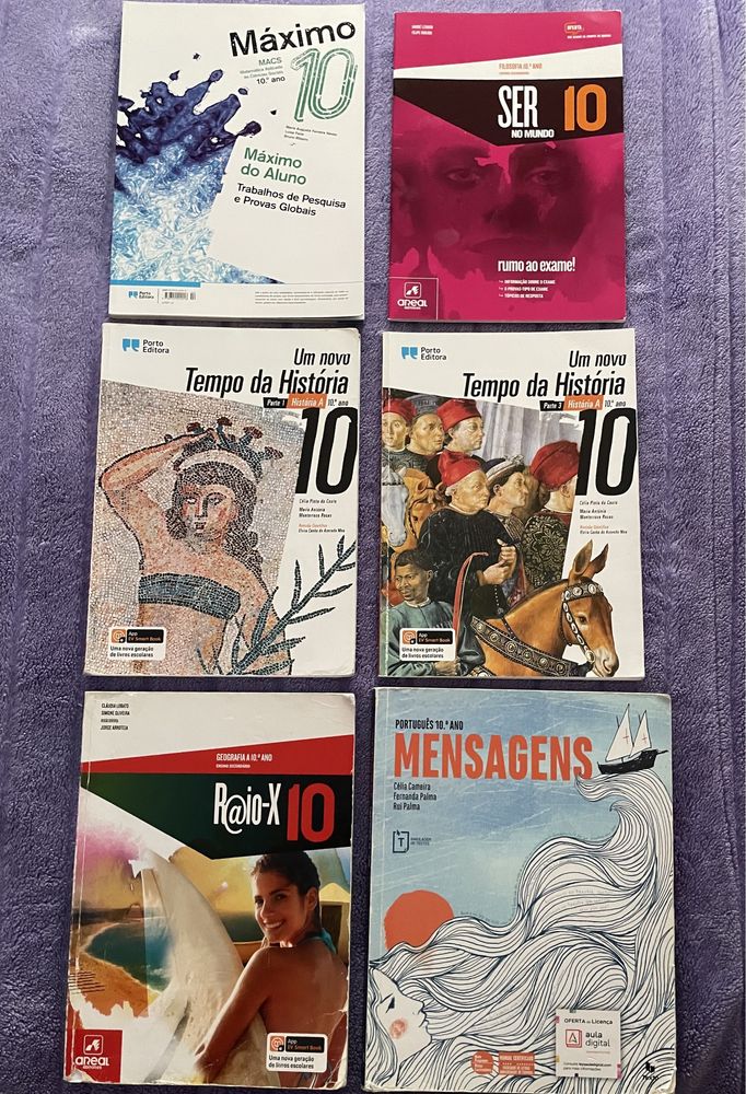 Livros escolares 10 ano