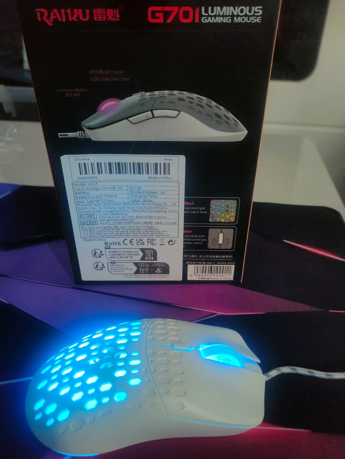 Mysz przewodowa RGB