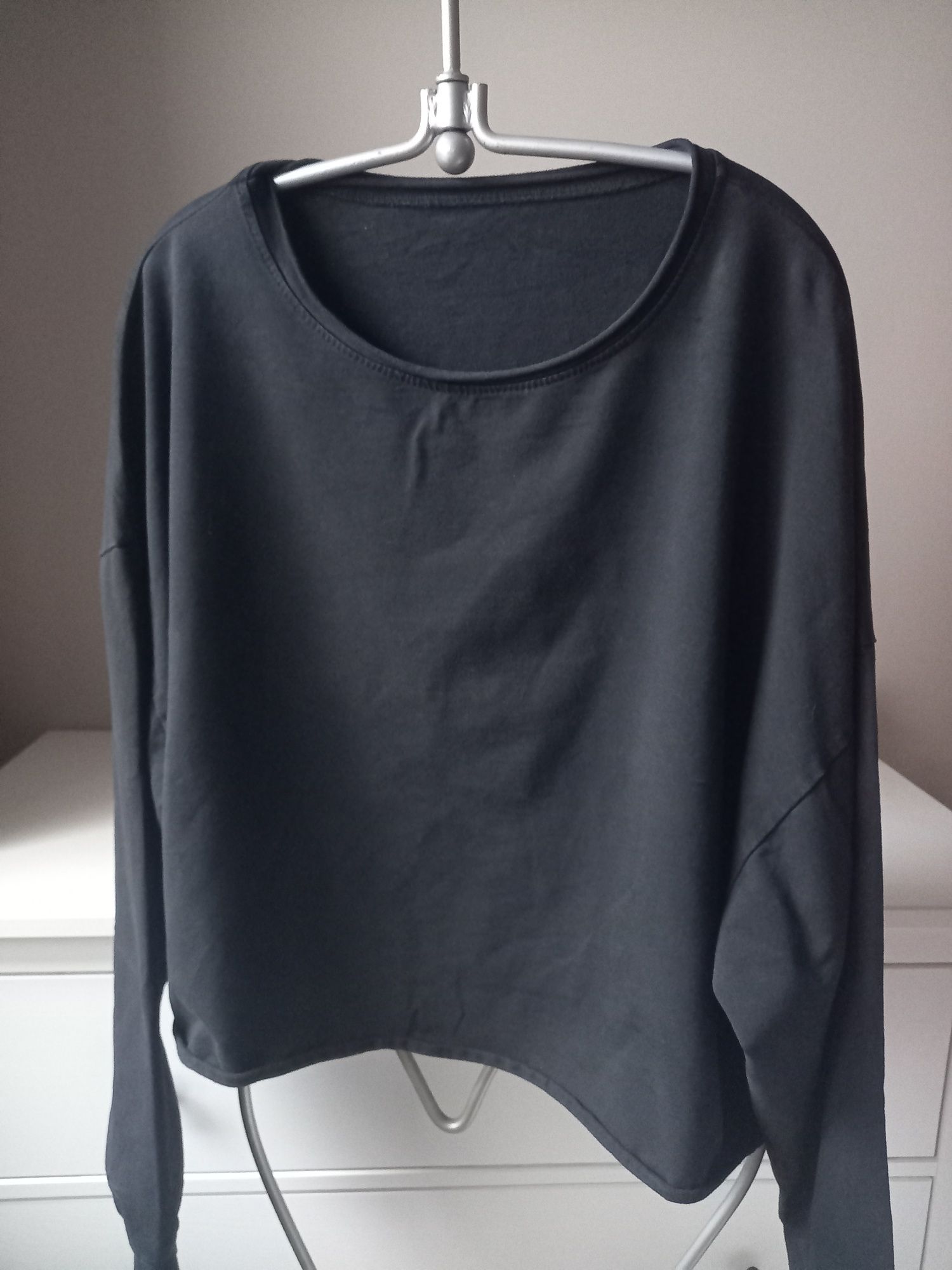 Bluza czarna bawełniana oversize