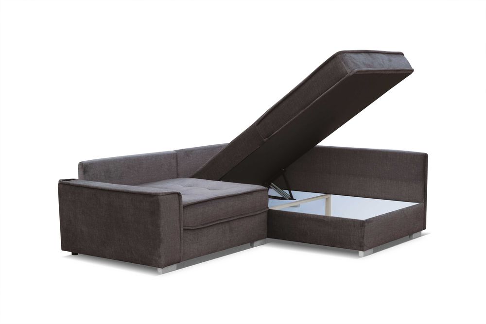 NOWY narożnik od ręki grafitowy z poduszkami WYPRZEDAŻ -60%